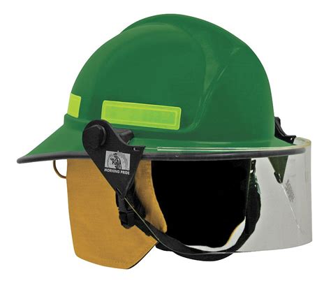 green fire helmet